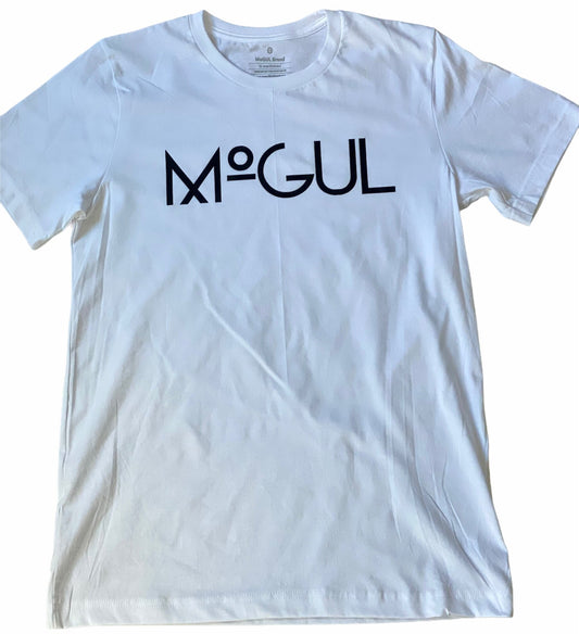 MOGUL “STATEMENT” Tee Shirt - white w/blk